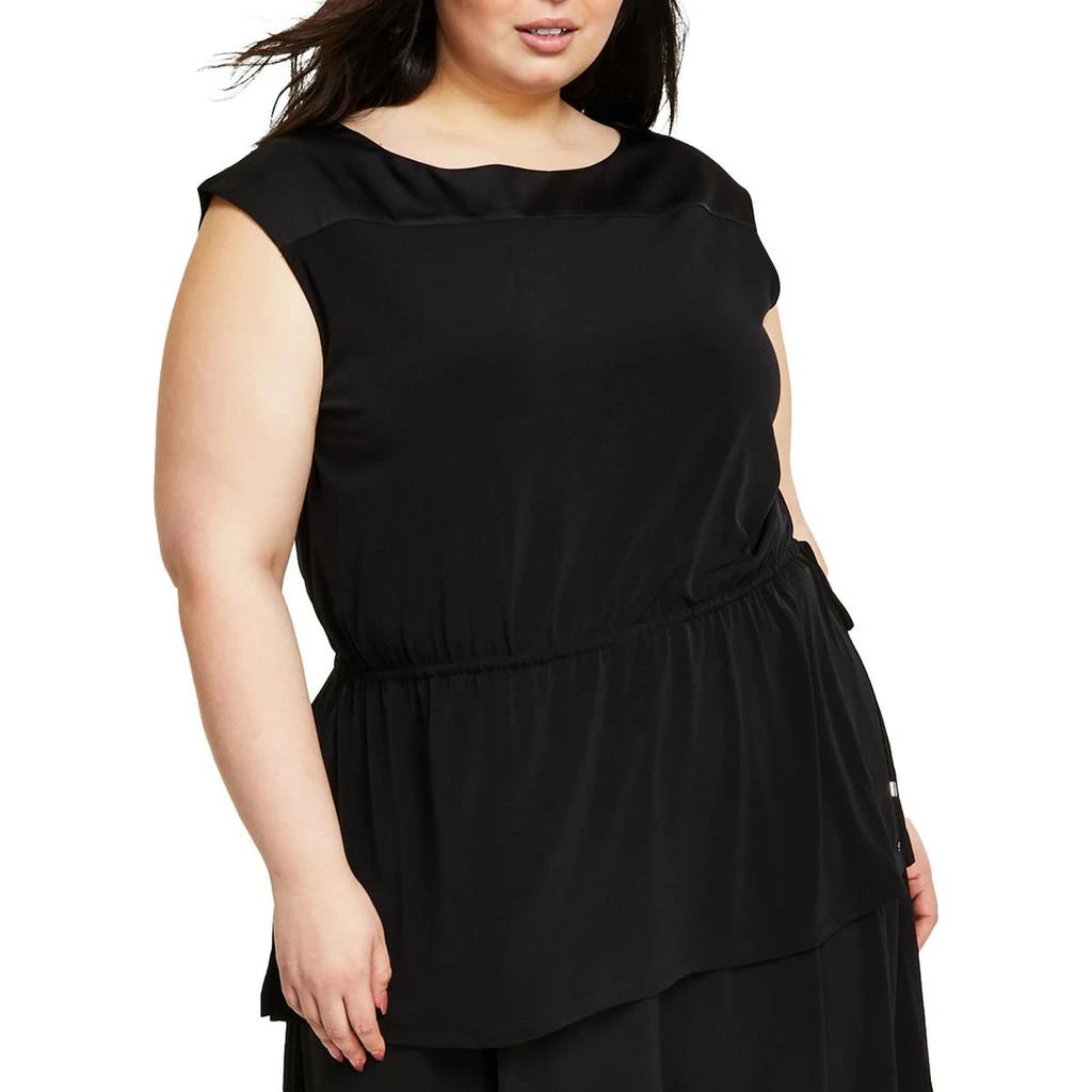 Calvin Klein Plus Womens Drawstring Waist Tank Tunic Top 3