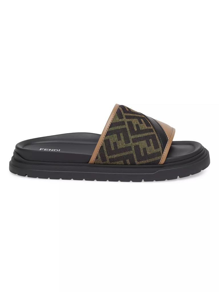 FENDI SLIDES WITH LOGO スライド サンダル 洗練 快適 ロゴ FENDI フェンディ スライドサンダル Slide Baguette スライド