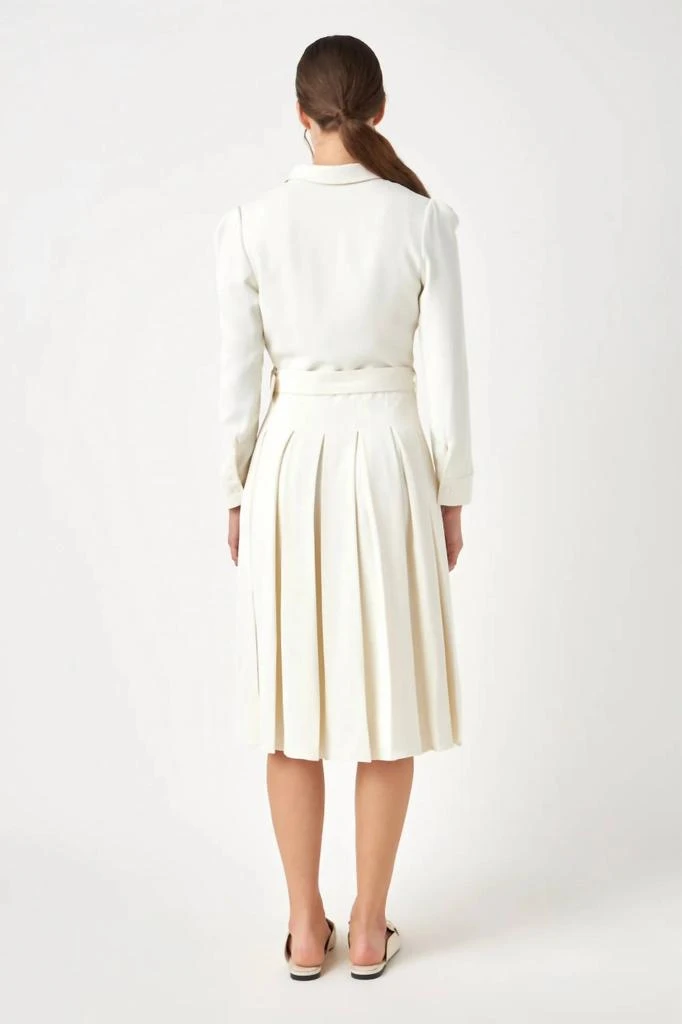 knee length dresses for ladies Eleanor Embroidered Midi Dress