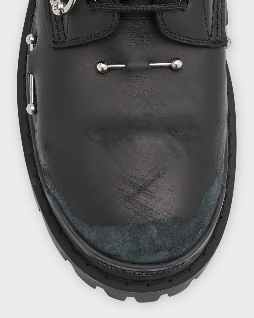 Balenciaga Men's Strike 20mm Boot With Piercings 7