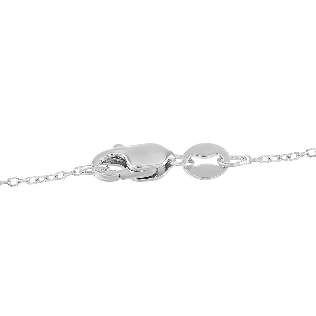 Non Branded 14K White Gold 0.10 ct Diamond Love Pendant Necklace 3