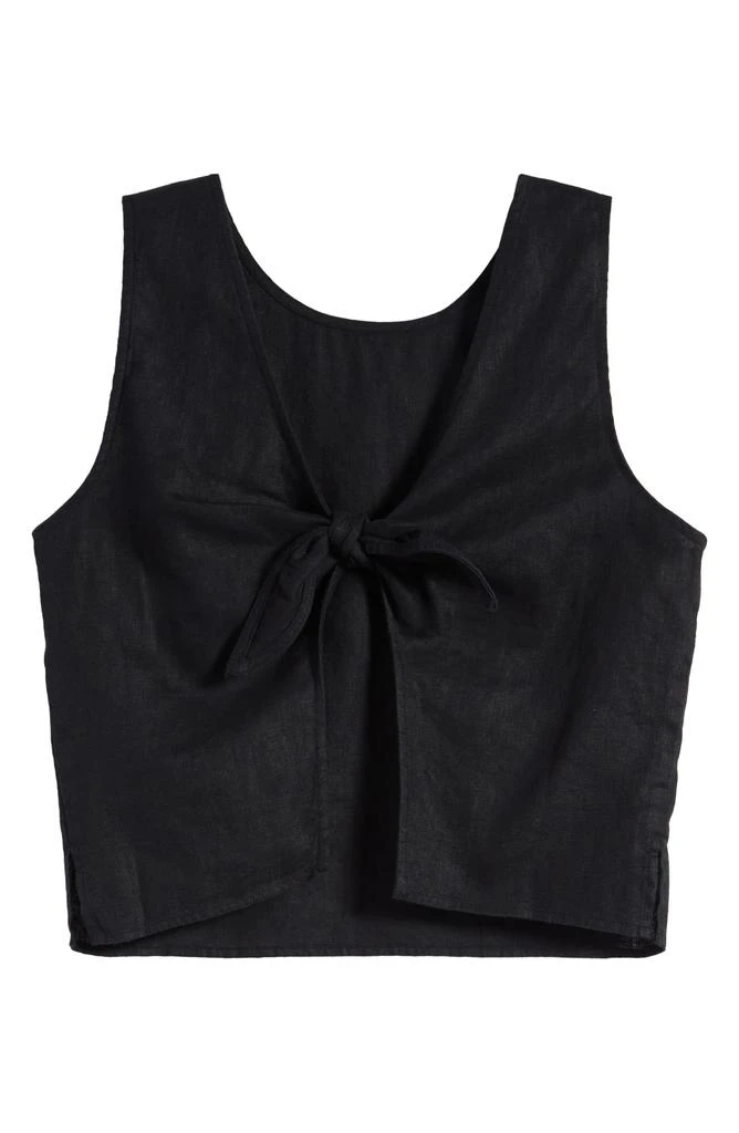 Madewell Tie Back Scoopneck Linen Tank 6
