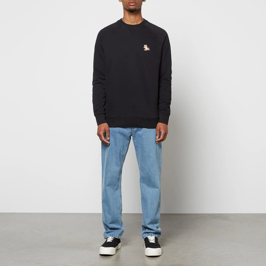 Maison Kitsune Unisex Chillax Fox Patch Classic Sweatshirt - Black 3