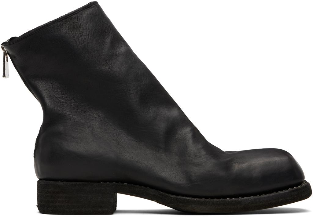【関税込み】Guidi ブラック 796Z ブーツ Guidi Black Soft Horse Leather Back Zip Boots 796Z (796)