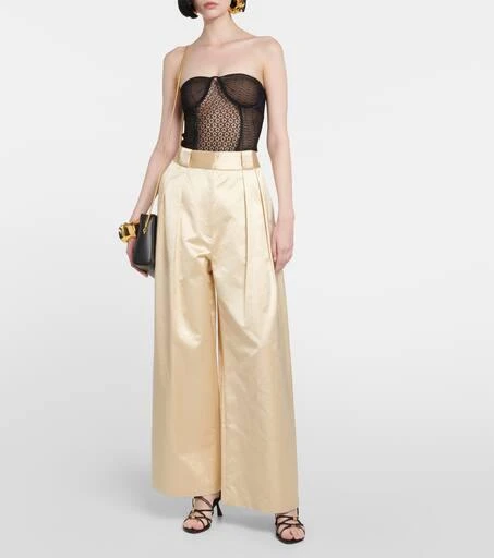 Khaite Lori lace-knit bustier 2