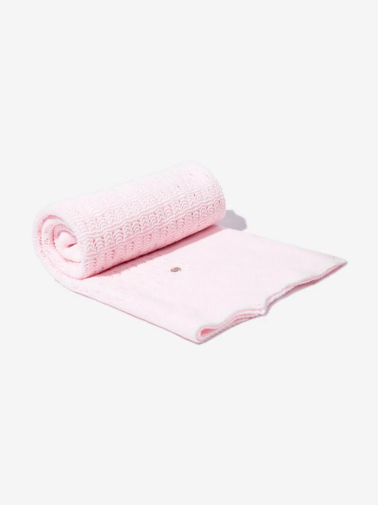 Paz Rodriguez Baby Girls Cotton Knit Blanket in Pink (106cm) 1