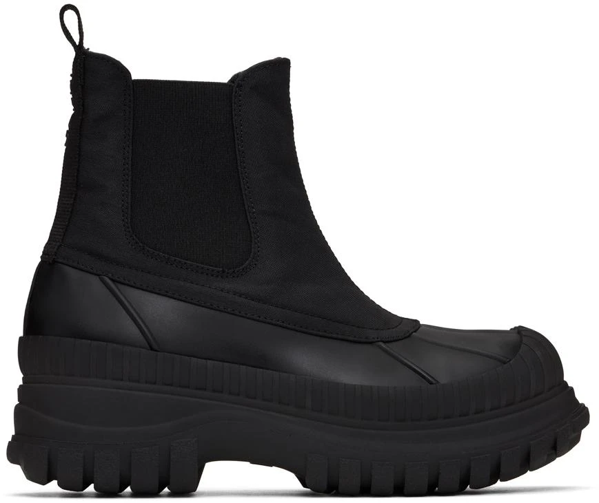 Ganni Black Outdoor Chelsea Boots 1