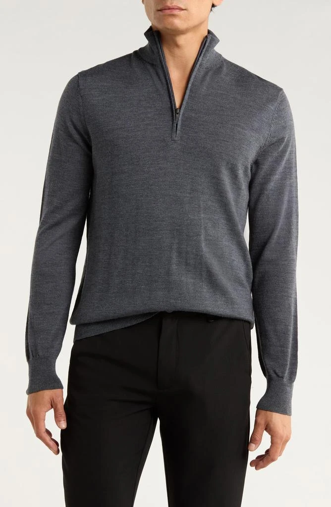 Brooks Brothers Swift Merino Wool Half Zip Pullover