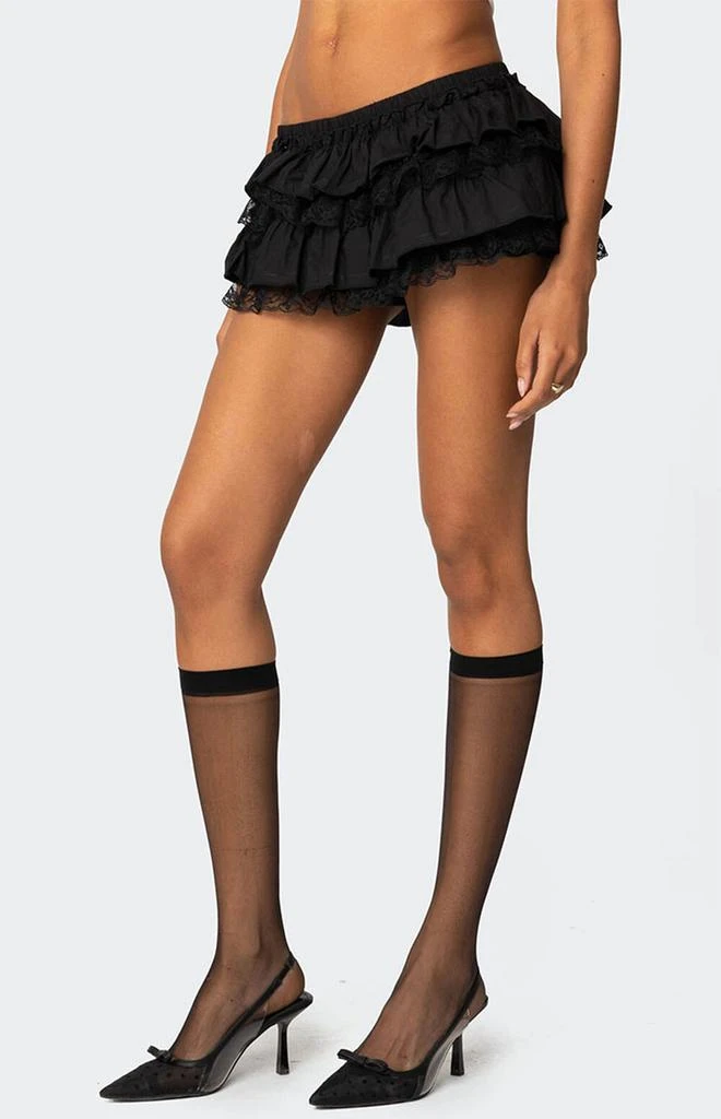 Edikted Lacey Ruffled Bloomer Skort 3