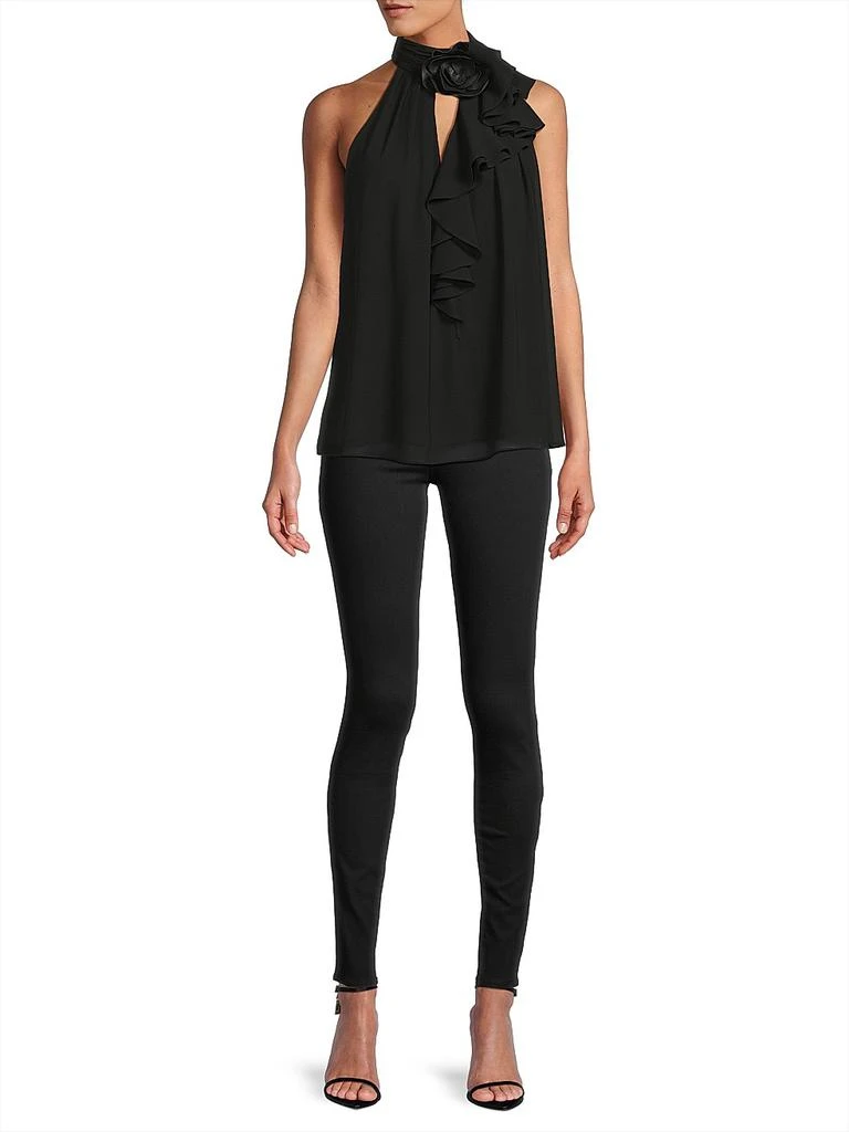 UNGARO Shilo Floral Sleeveless Blouse 2