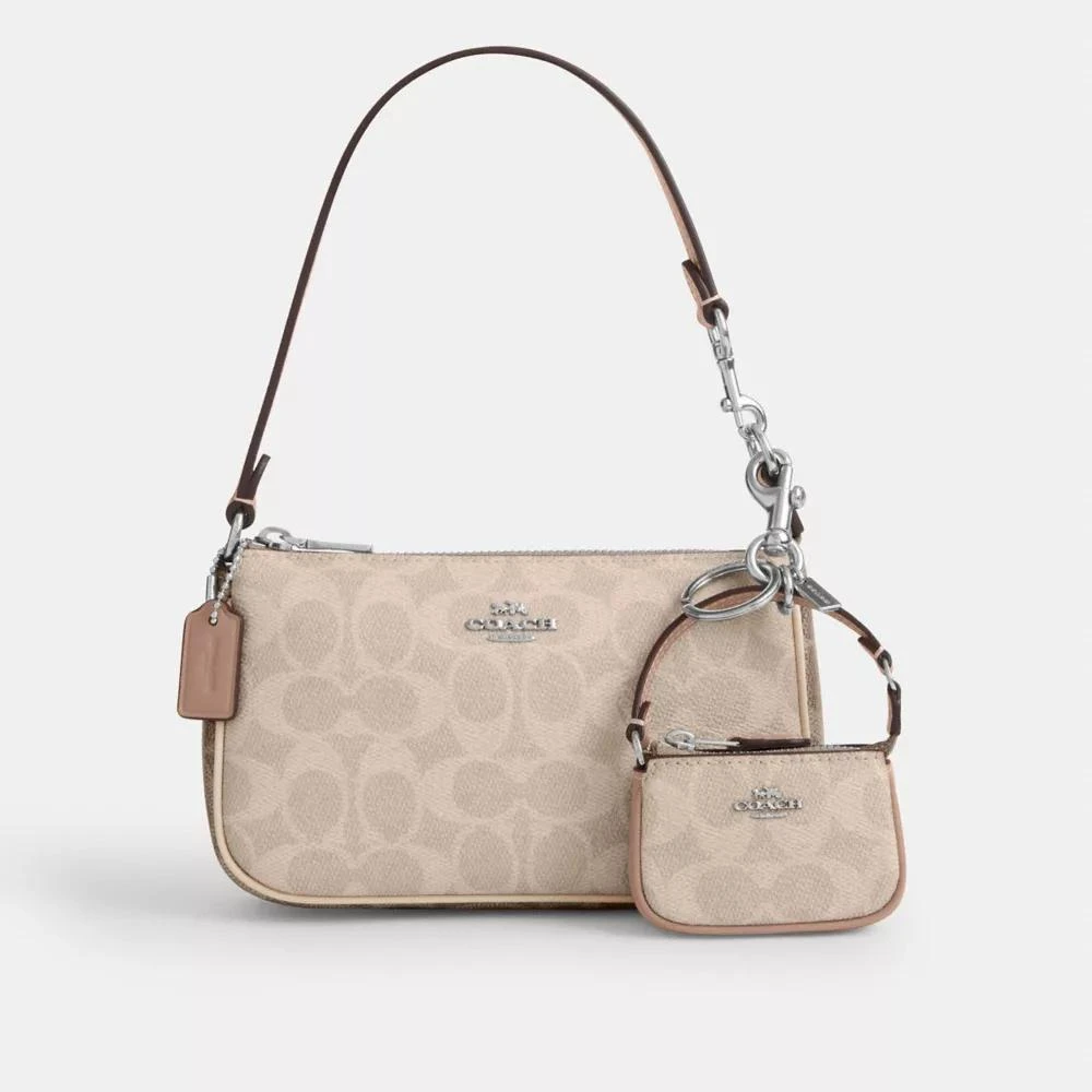 Coach Mini Nolita Bag Charm In Signature Canvas 2
