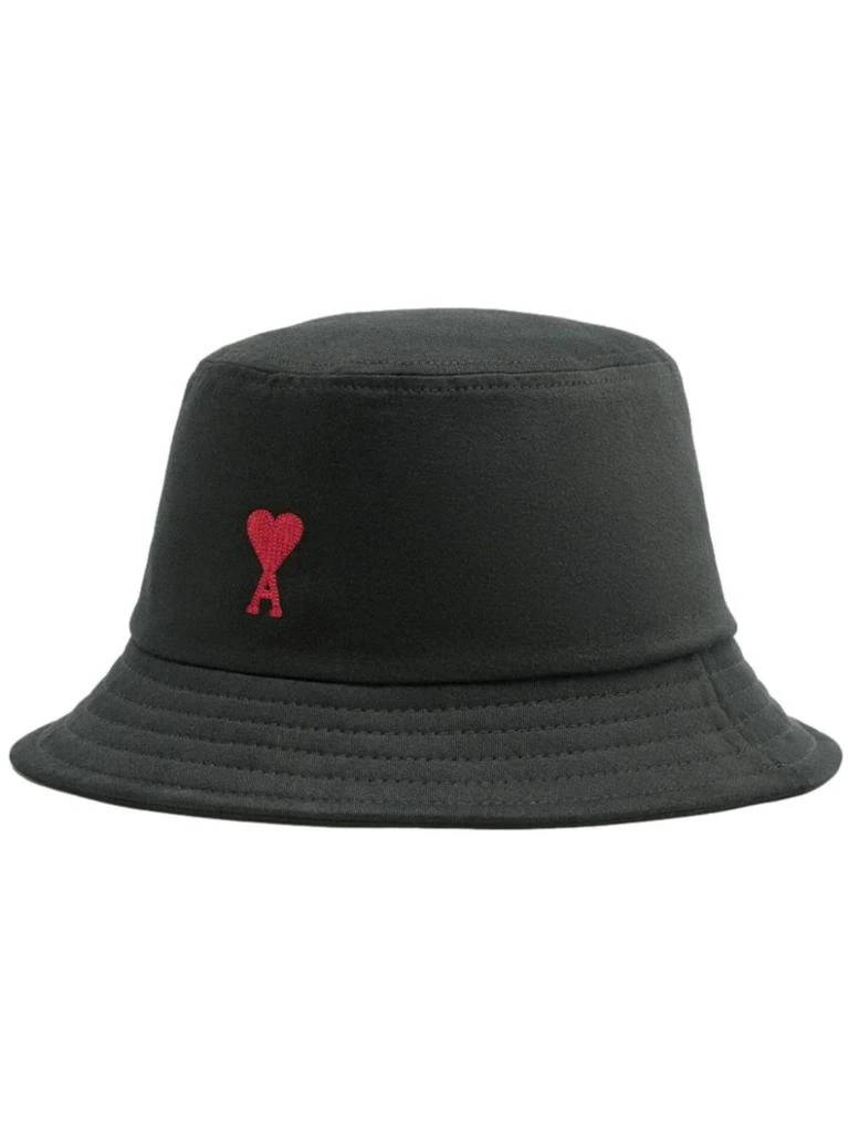 Ami Paris AMI PARIS - Ami De Coeur Cotton Bucket Hat 1