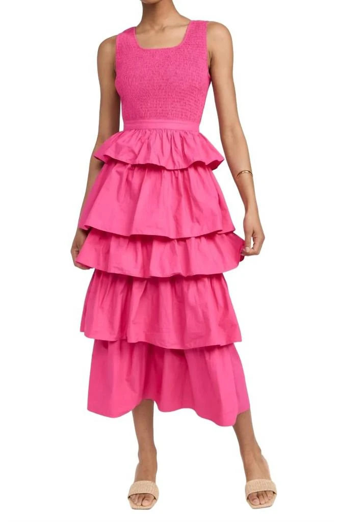 Rhode Nia Dress In Hot Pink 1