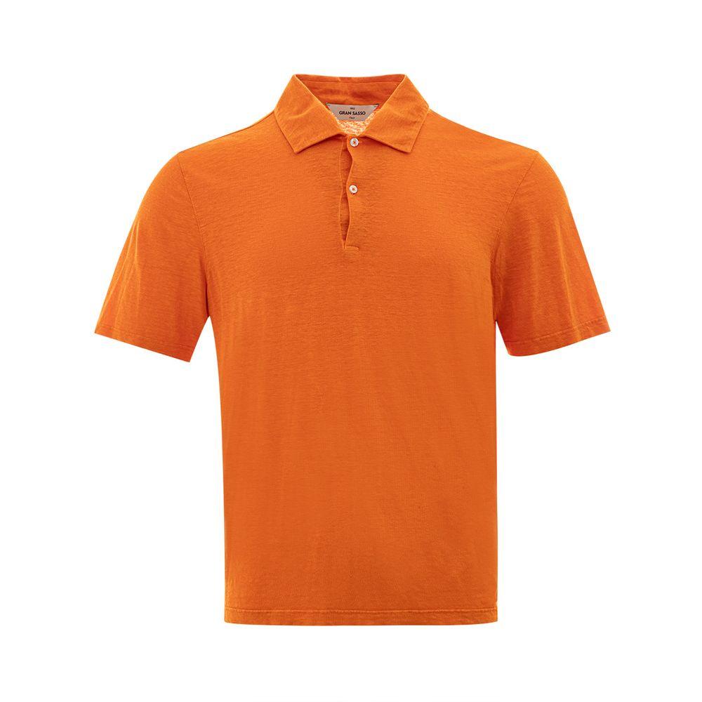 GRAN SASSO Elegant Linen Polo Men's Shirt