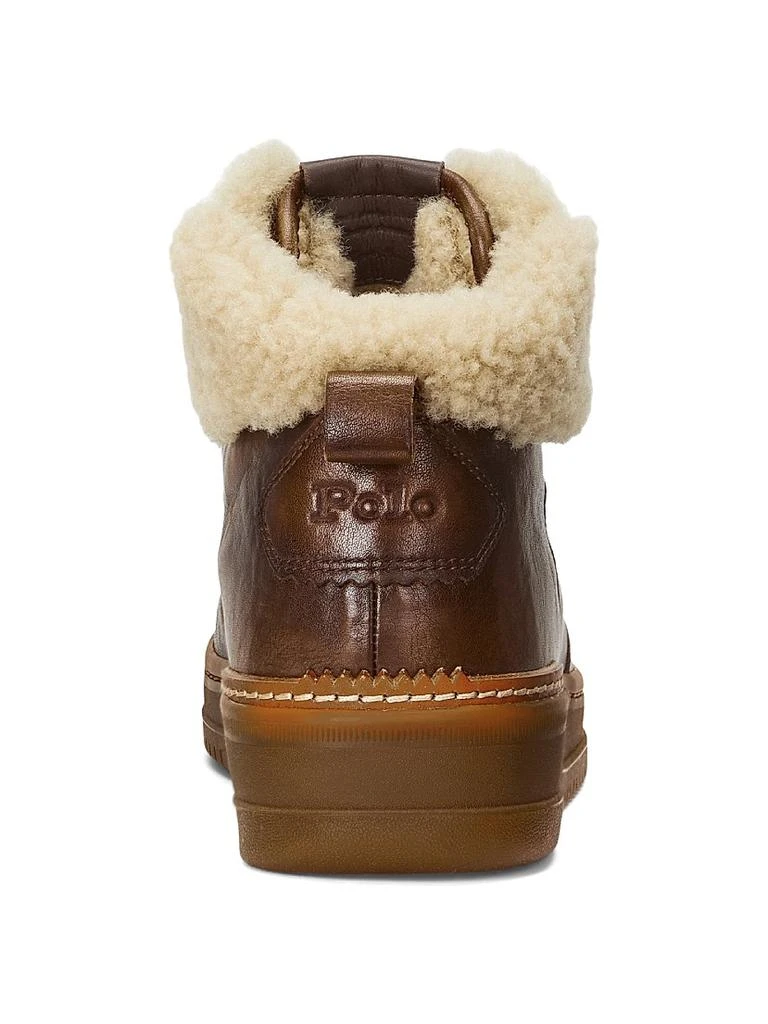 New Polo Ralph Lauren Masters Mid Top Shearling Sneakers Never Worn - Sz 10 US Ralph Lauren Masters Mid Leather & Shearling Sneaker in  main image 4
