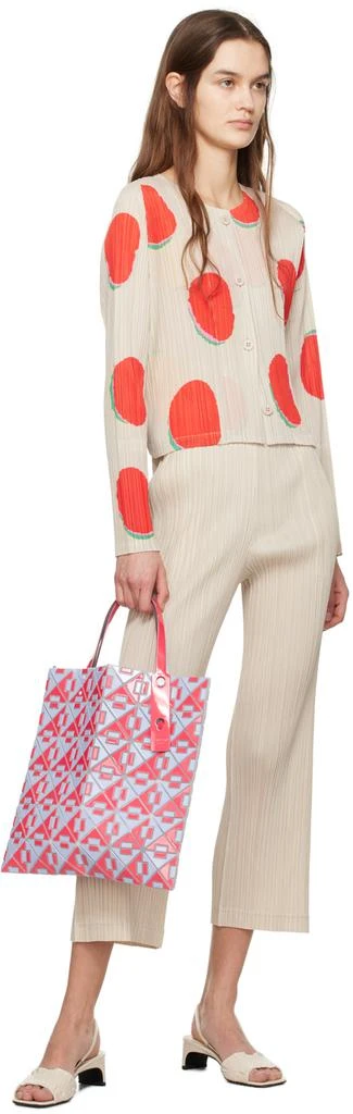 Issey Miyake Red & Blue Connect 6x6 Tote 4