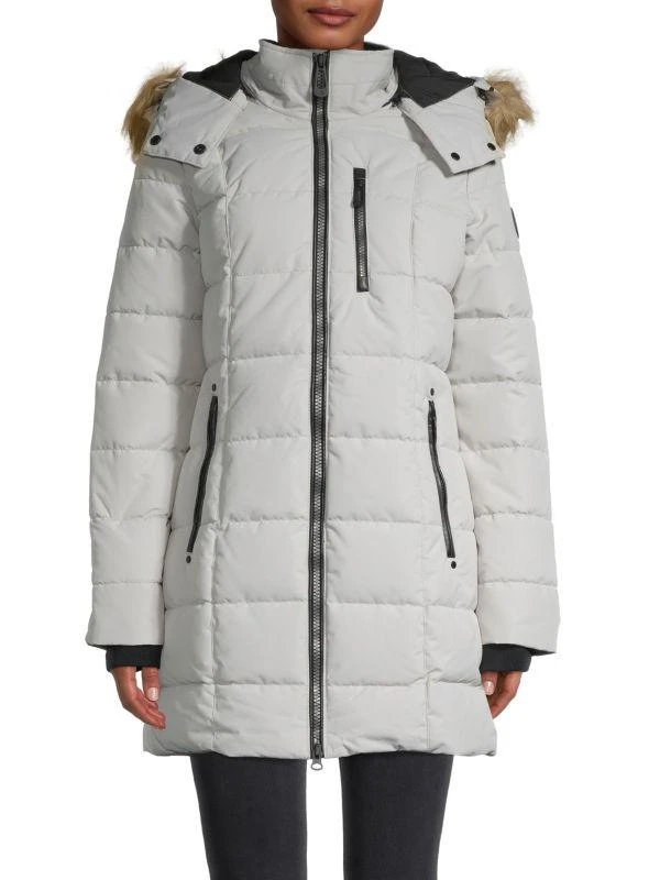 NOIZE Hannah Faux Fur-Trim Parka 1