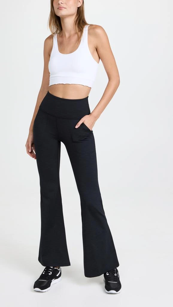 Beyond Yoga Heather Rib All Day Flare Pants 4