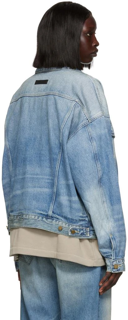 Fear of God ESSENTIALS Blue Trucker Denim Jacket 3