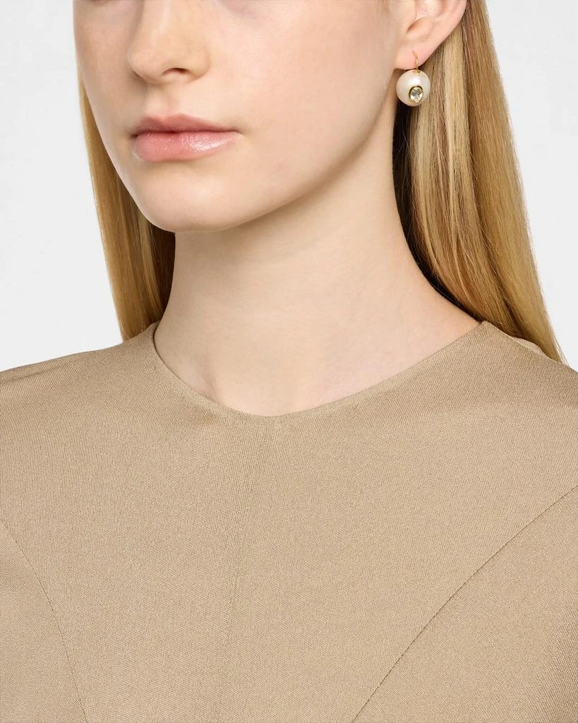 Lizzie Fortunato Pearl Pablo Earrings in Green Amethyst 2