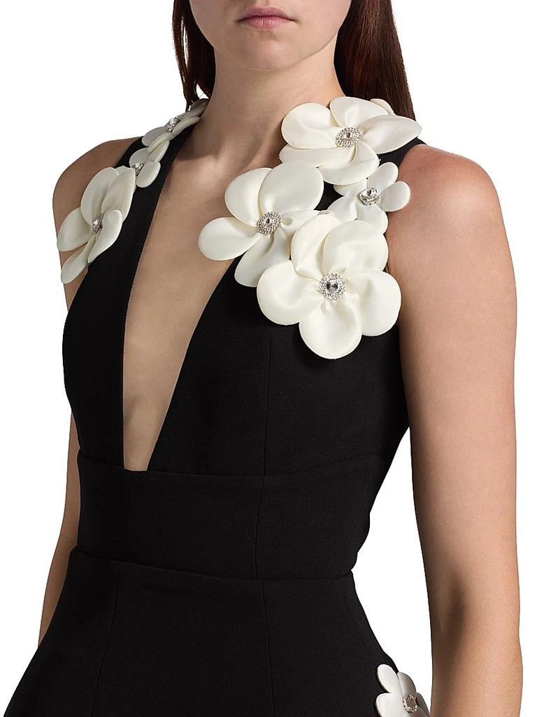 BRONX AND BANCO Estelle Floral Appliqué Fit 
Flare Minidress 6