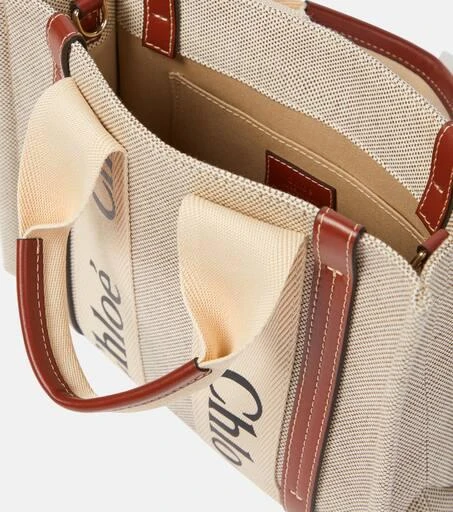 Chloé Woody Small canvas tote 5