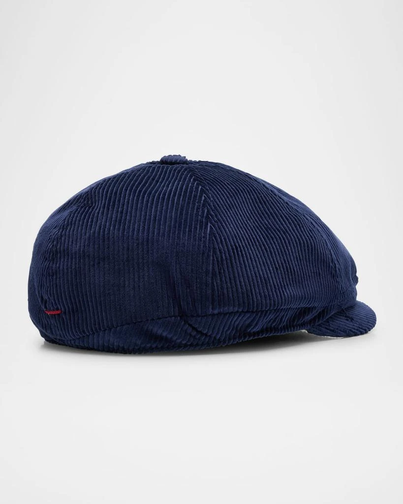 Brunello Cucinelli Men's Corduroy Newsboy Hat 2