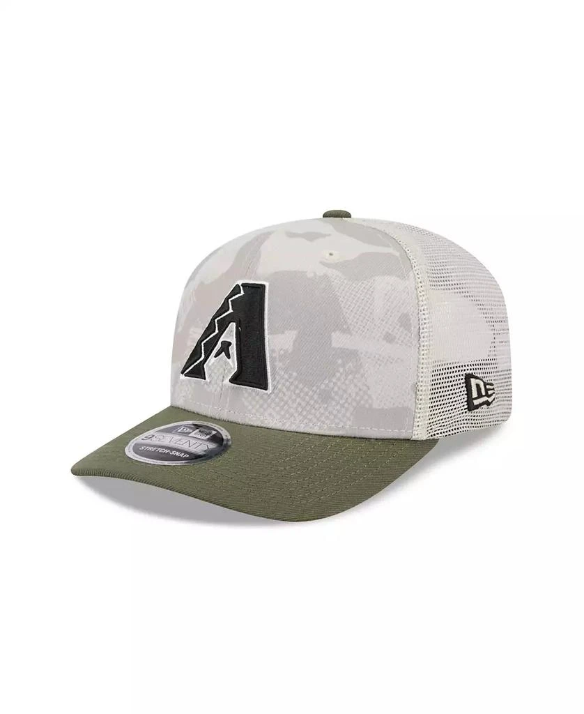 New Era Men's Light Beige/Olive Arizona Diamondbacks 2025 Armed Forces Day 9SEVENTY Adjustable Hat 1