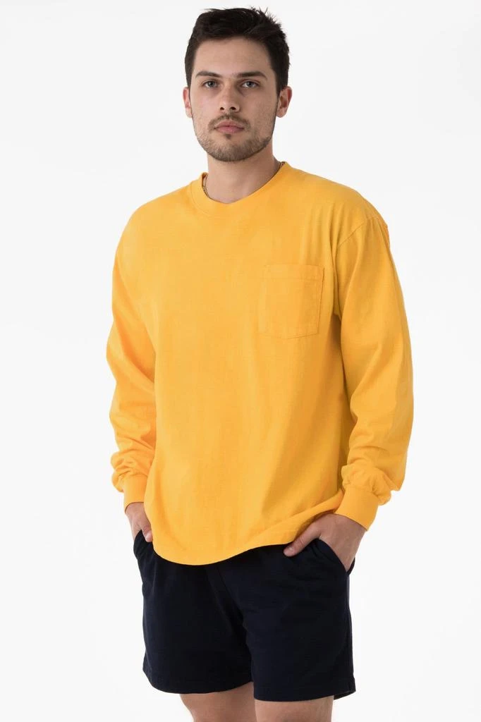 Los Angeles Apparel 1810GD - Long Sleeve Garment Dye Pocket T-Shirt 26