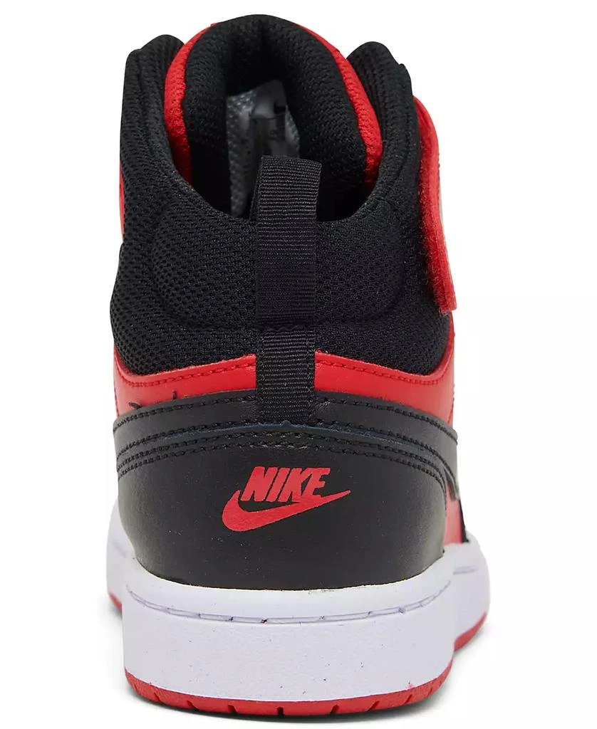 Nike Little Kids Court Borough Mid 2 Adjustable Closure Casual Sneakers from Finish Line 3