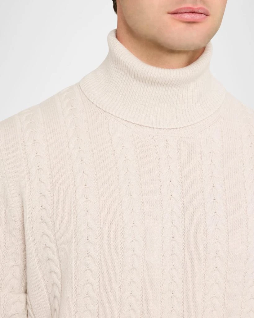BOSS Camel Men's Eribo Wool and Cashmere Turtleneck Sweater 5