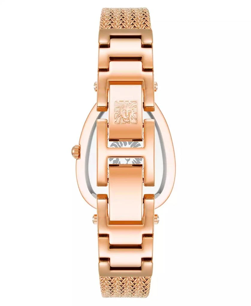 Anne Klein Womens Premium Crystal Pink Mesh Bracelet Watch Anne Klein 2184RGRG Women main image 4