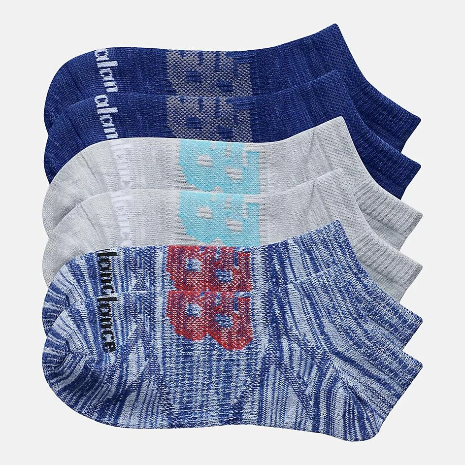 New Balance Kids Flat Knit No Show Socks 6 Pack 2