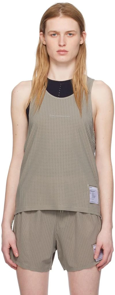 Satisfy Green Perforated Tank Top 1