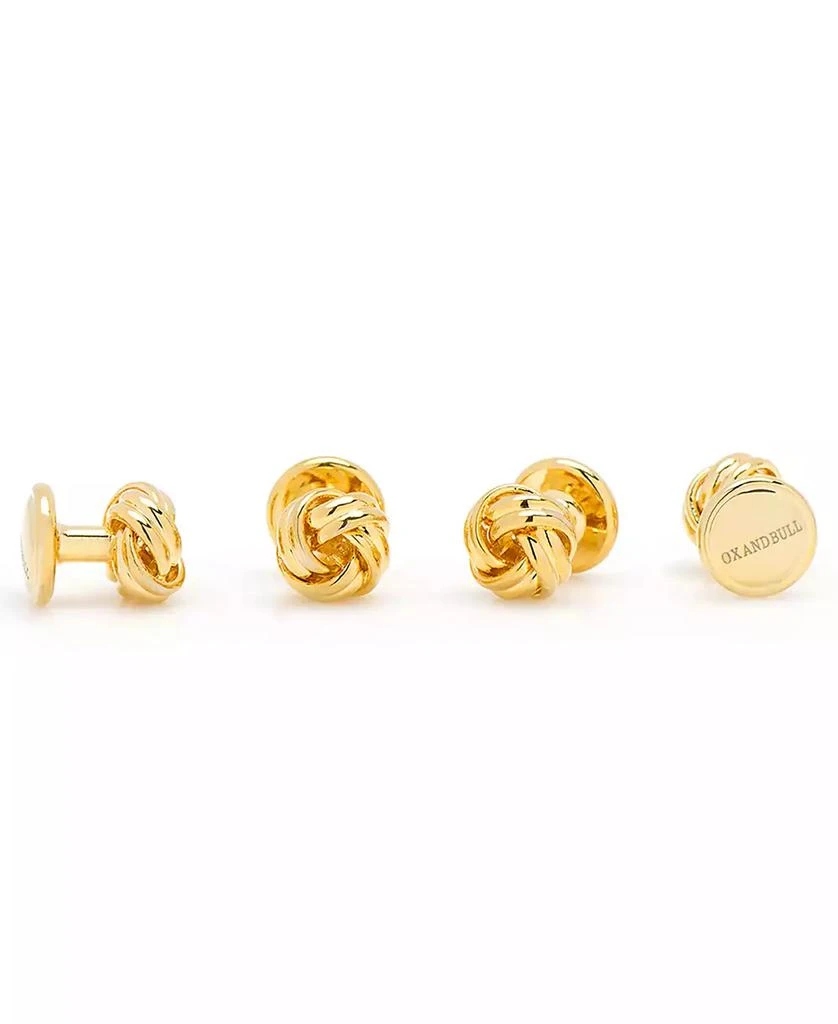 Ox and Bull Trading Co. Men's Knot 4 Piece Stud Set 2