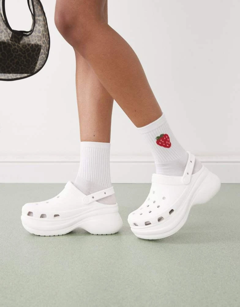 Crocs Crocs Bae clogs in white 4