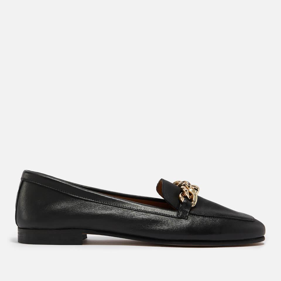 Dune DUNE LONDON WOMEN'S GOLDSMITH CHAIN-EMBELLISHED LEATHER LOAFERS