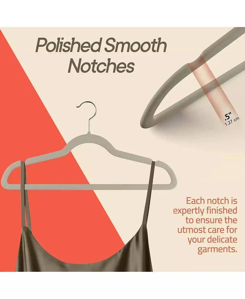 Lifemaster Hangers with 360° Swivel Hooks, Non-Slip Design, Holds 11 lbs, Space-Saving for Neat, Crease-Free Closet Organization, Pack of 150 5