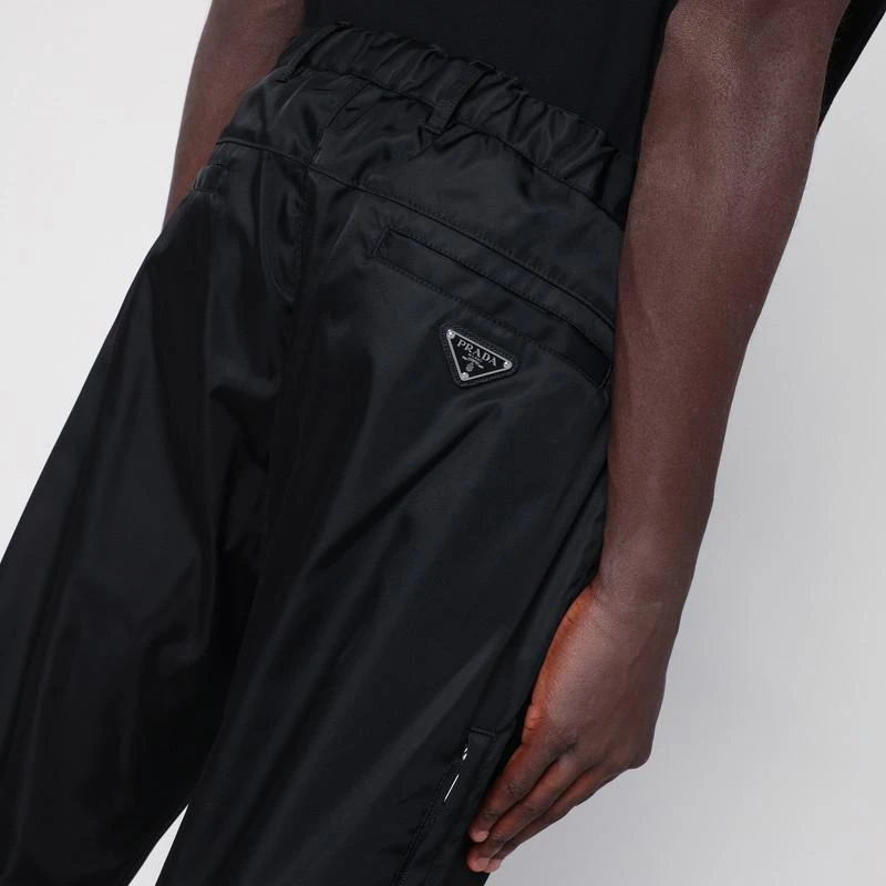 Prada Black Re-Nylon pants with logo 5