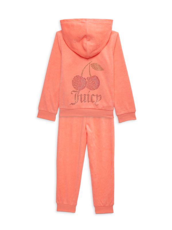 Juicy Couture Baby Girl's, Little Girl's & Girl's 2-Piece Loop Terry Hoodie & Joggers Set