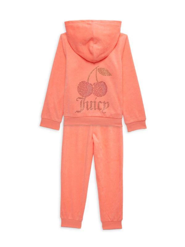 Juicy Couture Baby Girl's, Little Girl's & Girl's 2-Piece Loop Terry Hoodie & Joggers Set 2