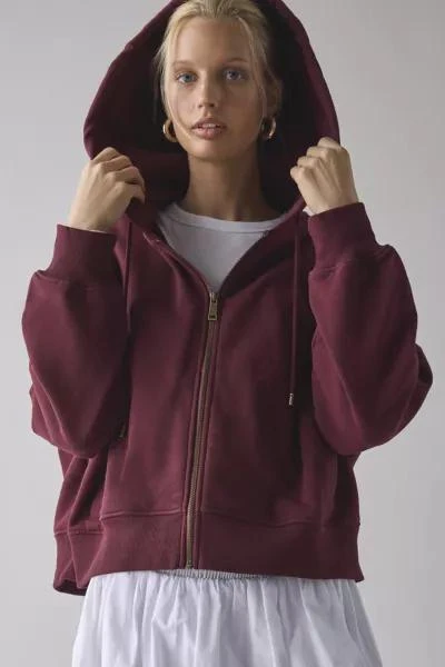 The Upside THE UPSIDE Ryder Jude Cropped Zip-Up Hoodie Sweatshirt 1