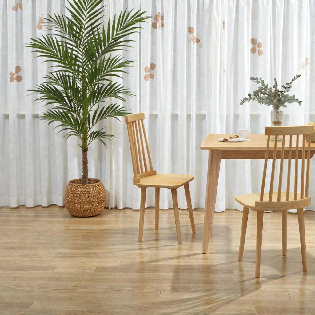 Hivvago Windsor Dining Chairs for 2 with High Back Design and Durable Wooden Frame
