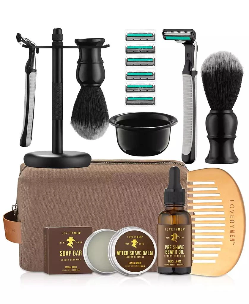 Lovery 15-Pc. Men Ultimate Beard Shaving Kit Gift Set 1
