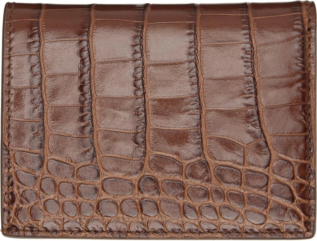 Tom Ford Brown Folding Card Holder 2