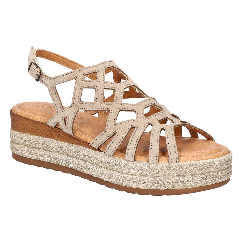 Bella Vita Zip-Italy Espadrille Wedge Sandals
