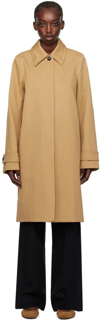 Totême Tan A-Line Car Coat 1