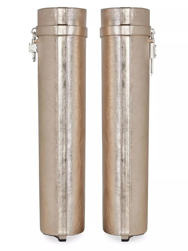 Givenchy Shark Lock Boots In Laminated Leather 5