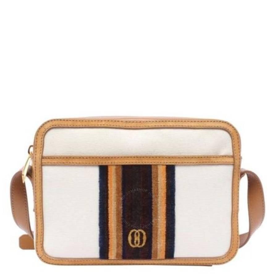 稀少 BALLY(バリー) Casbah Stripe-Strap Leather Crossbody Bag Bally Casbah Stripe-Strap Leather Crossbody Bag - Shoulder