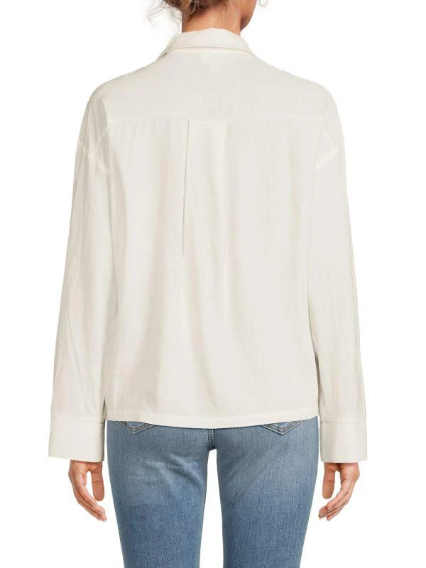 AWARE by Vero Moda Fia Linen Blend Shirt Jacket 2